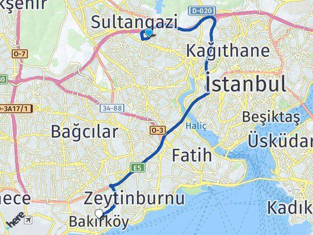 Mevlana Bakırköy Arası Kaç Km - Yol Tarifi