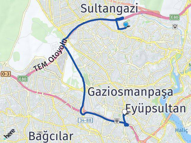 Mevlana Bayrampaşa Arası Kaç Km - Yol Tarifi