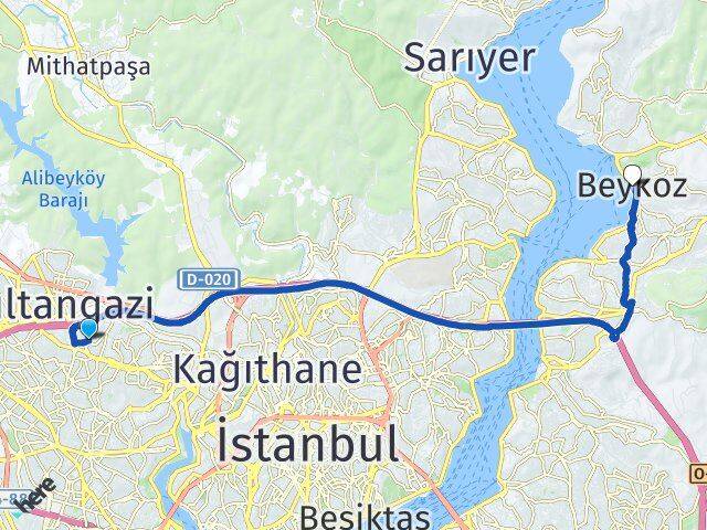 Mevlana Beykoz Arası Kaç Km - Yol Tarifi