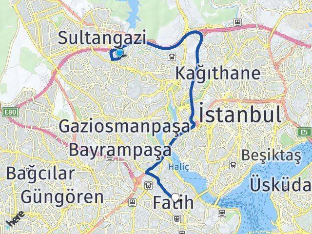 Mevlana Fatih Arası Kaç Km - Yol Tarifi