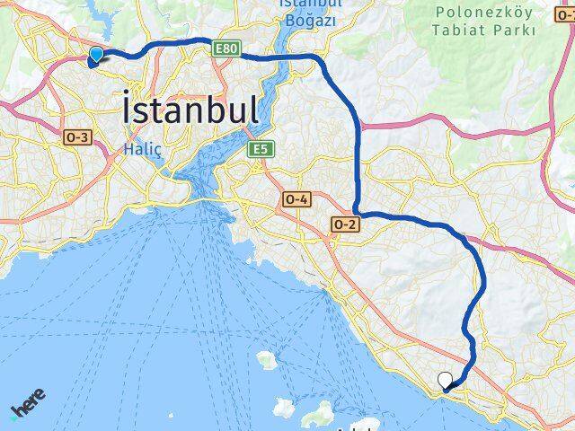 Mevlana Kartal Arası Kaç Km - Yol Tarifi