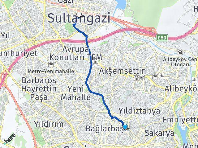 Yenidoğan Sultangazi Arası Kaç Km - Yol Tarifi