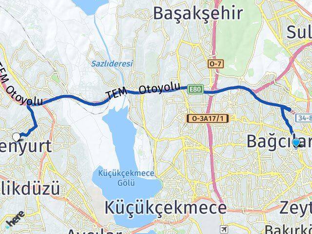 Gençosman Esenyurt Arası Kaç Km - Yol Tarifi