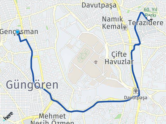 Gençosman Terazidere Arası Kaç Km - Yol Tarifi