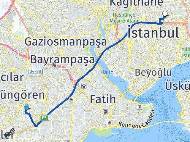 Merter Mecidiyeköy Arası Kaç Km - Yol Tarifi