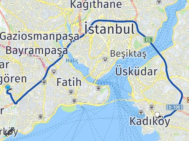 Merter Söğütlüçeşme İstasyonu Arası Kaç Km - Yol Tarifi