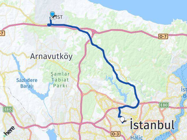 İstanbul Havalimanı Bağlarbaşı Arası Kaç Km - Yol Tarifi