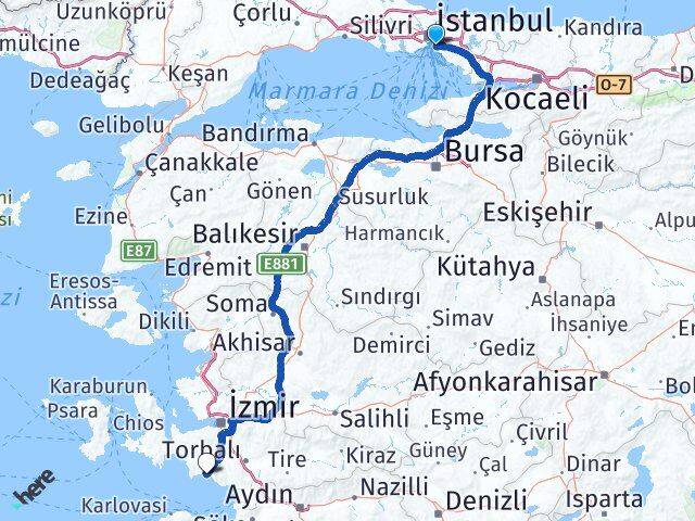 Acıbadem Gümüldür Atatürk Arası Kaç Km - Yol Tarifi