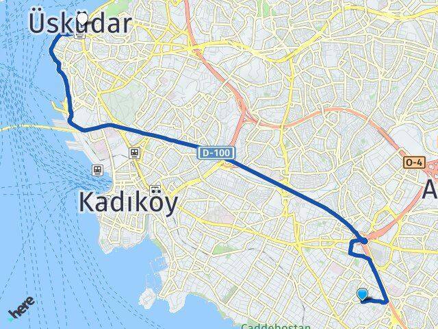 Kozyatağı Üsküdar Arası Kaç Km - Yol Tarifi