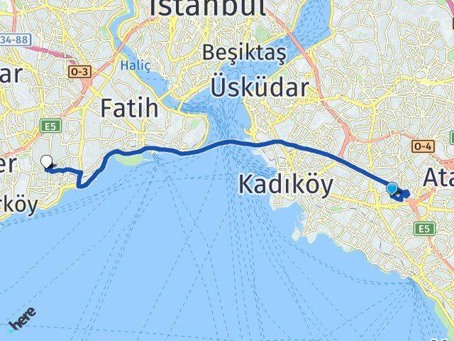 Sahrayıcedit Zeytinburnu Arası Kaç Km - Yol Tarifi