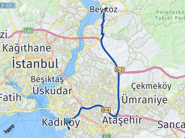 Zühtüpaşa Beykoz Arası Kaç Km - Yol Tarifi