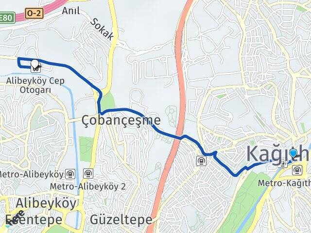 Kağıthane Alibeyköy Cep Otogarı Arası Kaç Km - Yol Tarifi