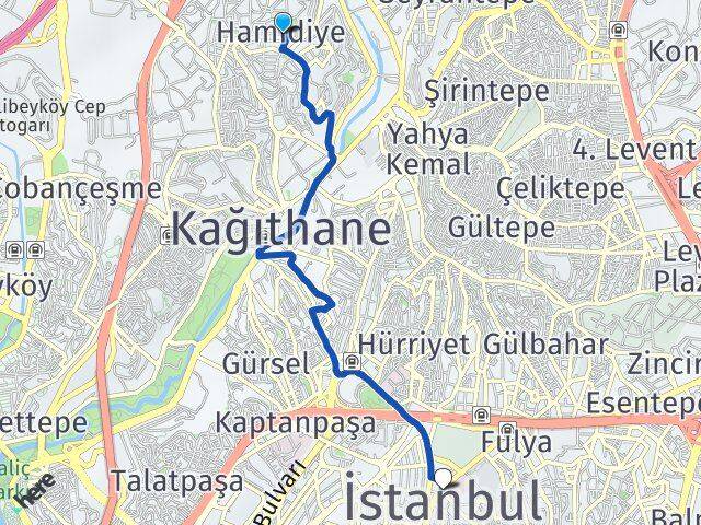 Hamidiye Şişli Arası Kaç Km - Yol Tarifi