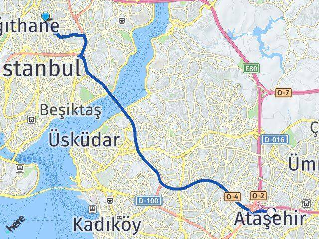 Harmantepe Ataşehir Arası Kaç Km - Yol Tarifi