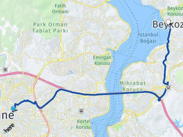 Harmantepe Beykoz Arası Kaç Km - Yol Tarifi
