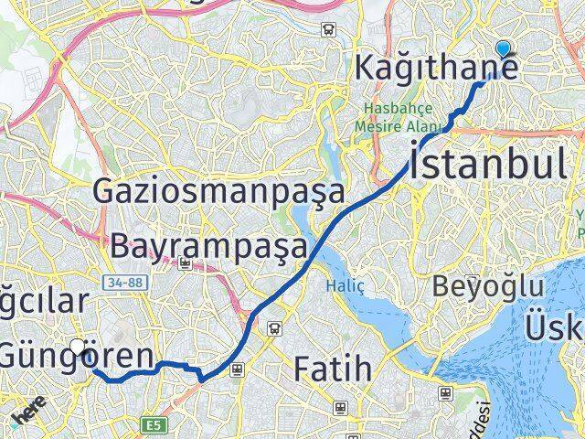 Harmantepe Güngören Arası Kaç Km - Yol Tarifi