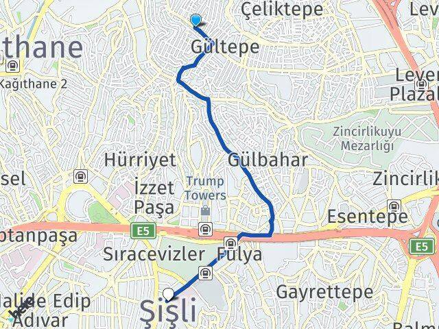 Harmantepe Şişli Arası Kaç Km - Yol Tarifi