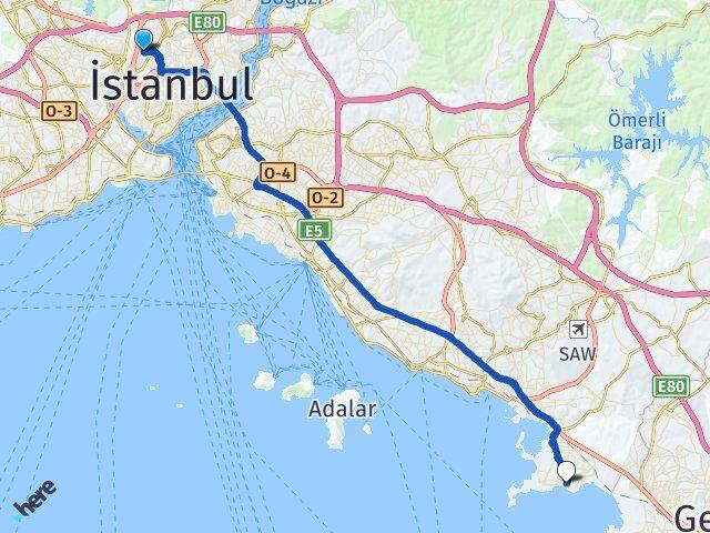 Nurtepe Tuzla Arası Kaç Km - Yol Tarifi