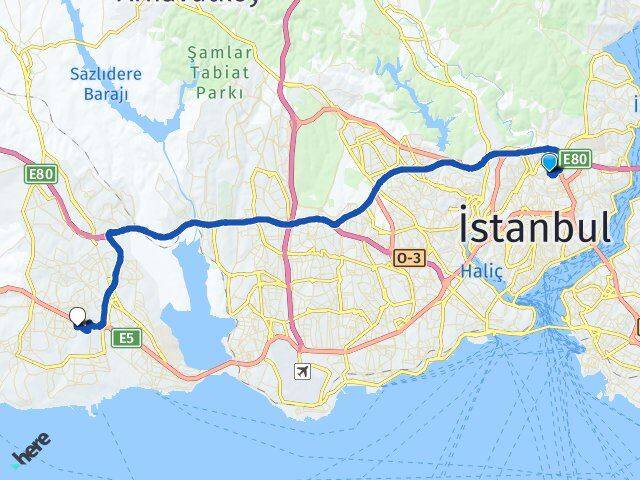 Sultan Selim Beylikdüzü Arası Kaç Km - Yol Tarifi