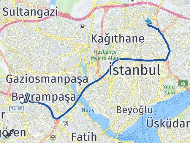 Sultan Selim Esenler Otogarı Arası Kaç Km - Yol Tarifi