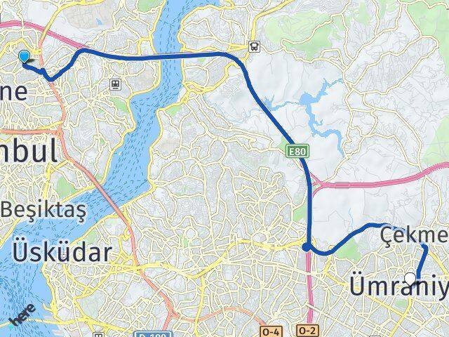 Sultan Selim Ümraniye Arası Kaç Km - Yol Tarifi