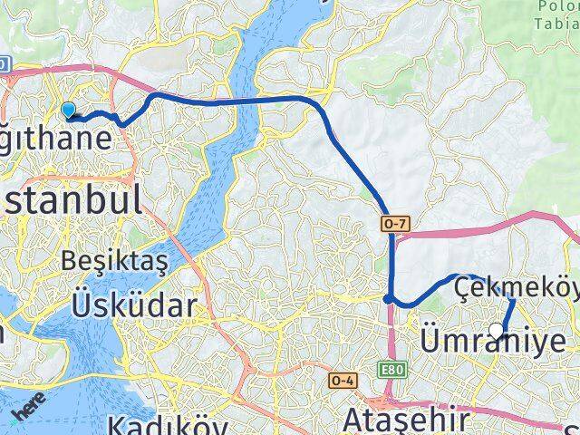 Yahya Kemal Ümraniye Arası Kaç Km - Yol Tarifi