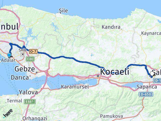 Çavuşoğlu Adapazarı Arası Kaç Km - Yol Tarifi