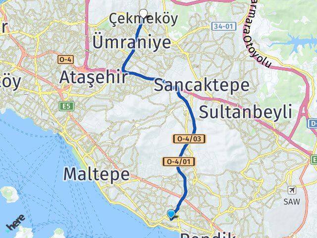 Çavuşoğlu Çekmeköy Arası Kaç Km - Yol Tarifi