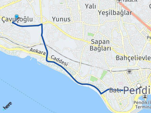 Çavuşoğlu Pendik Arası Kaç Km - Yol Tarifi