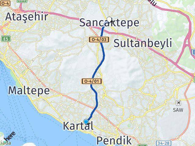 Çavuşoğlu Sancaktepe Arası Kaç Km - Yol Tarifi
