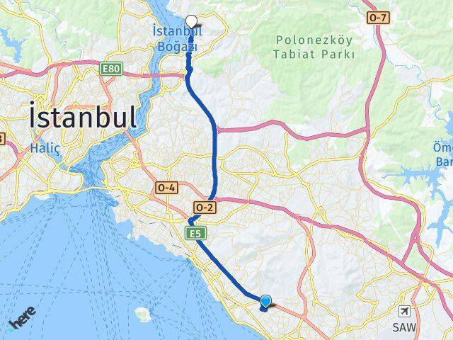 Cevizli Beykoz Arası Kaç Km - Yol Tarifi