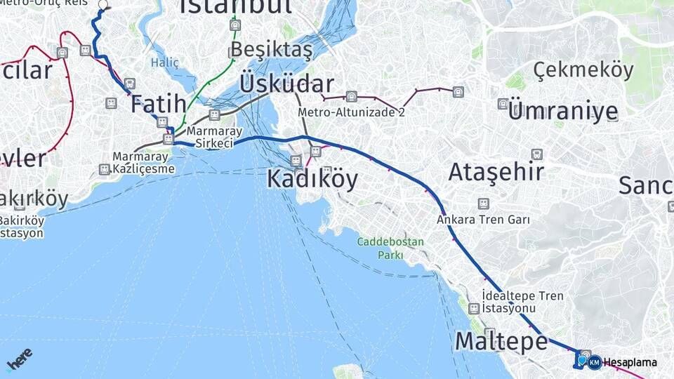 Cevizli Gaziosmanpaşa Arası Kaç Km - Yol Tarifi