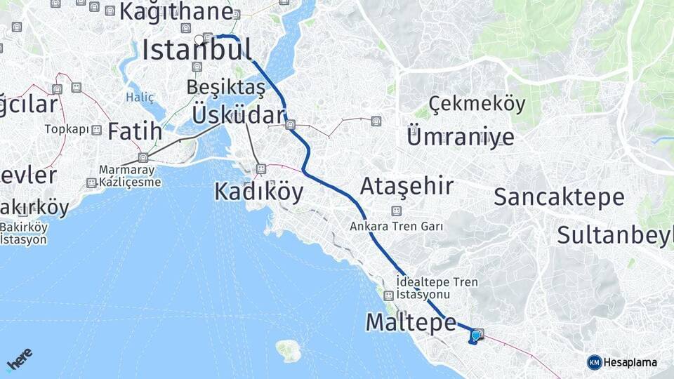 Cevizli Şişli Arası Kaç Km - Yol Tarifi