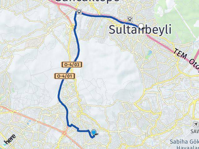 Hürriyet Sultanbeyli Arası Kaç Km - Yol Tarifi