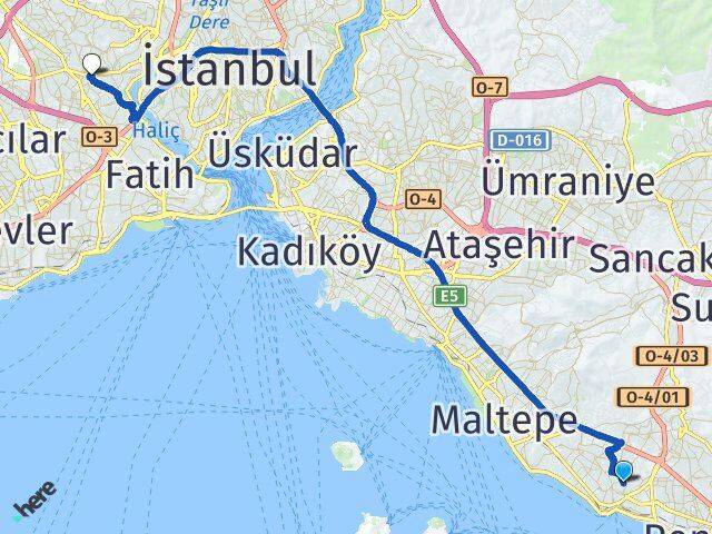 Karlıktepe Gaziosmanpaşa Arası Kaç Km - Yol Tarifi
