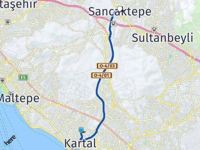 Karlıktepe Sancaktepe Arası Kaç Km - Yol Tarifi
