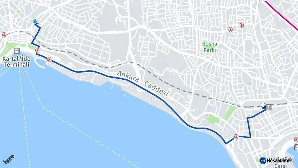 Kartal Pendik Tren İstasyonu Arası Kaç Km - Yol Tarifi