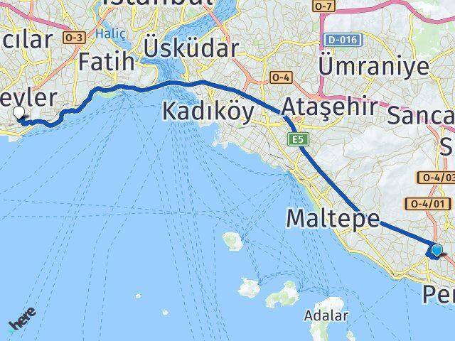 Topselvi Bakırköy Arası Kaç Km - Yol Tarifi