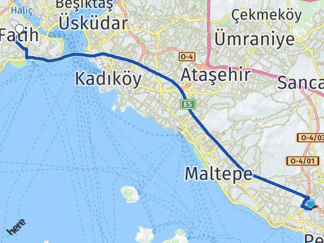 Topselvi Fatih Arası Kaç Km - Yol Tarifi