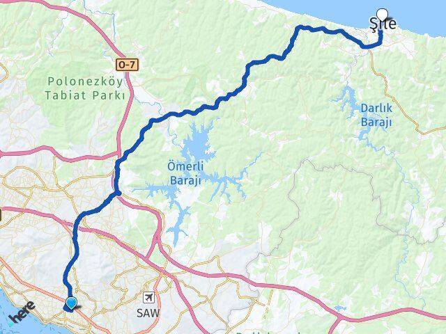 Topselvi Şile Arası Kaç Km - Yol Tarifi