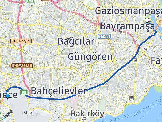Beşyol Eyüpsultan Arası Kaç Km - Yol Tarifi