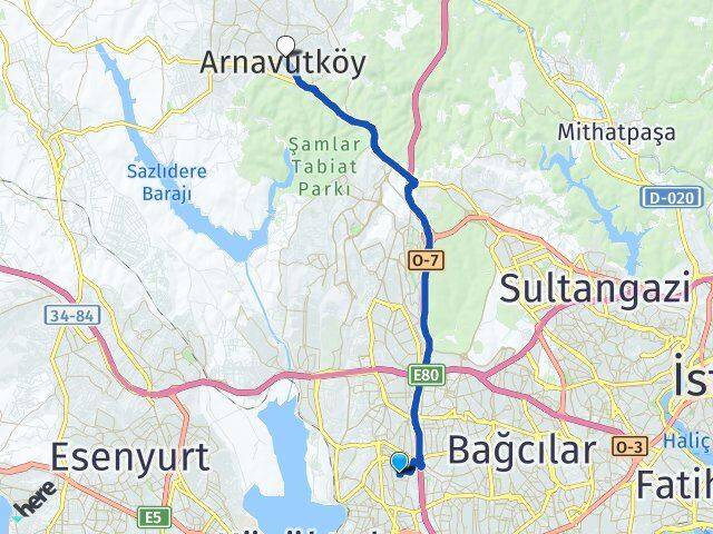 İnönü Arnavutköy Arası Kaç Km - Yol Tarifi
