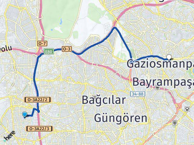 İnönü Gaziosmanpaşa Arası Kaç Km - Yol Tarifi