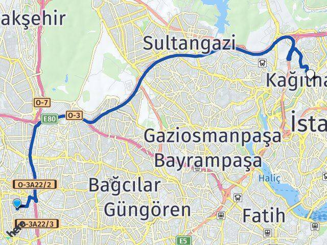 İnönü Kağıthane Arası Kaç Km - Yol Tarifi