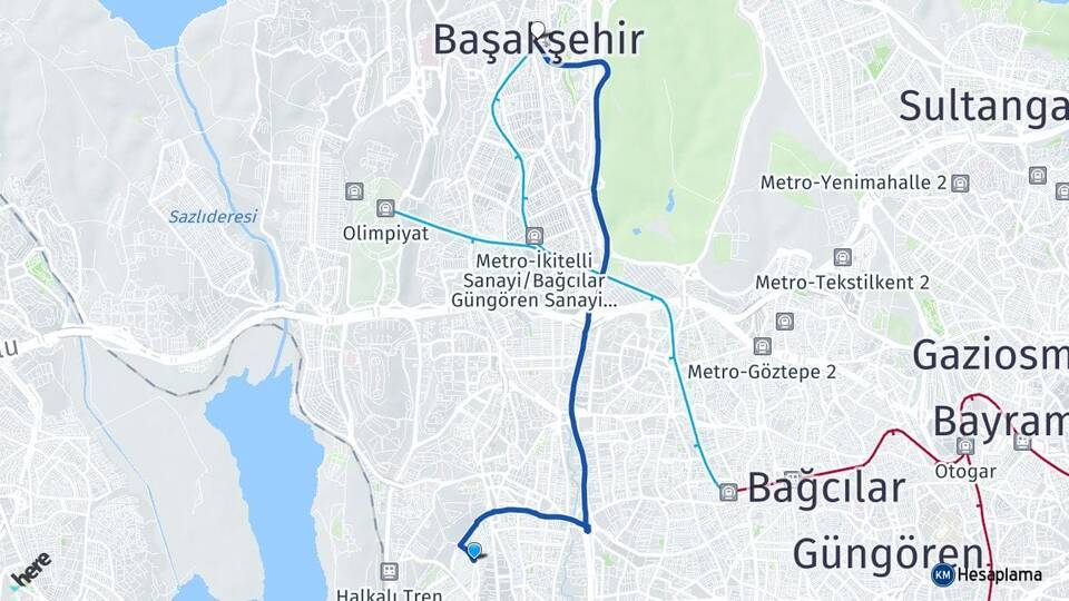 Söğütlü Çeşme Başakşehir Arası Kaç Km - Yol Tarifi