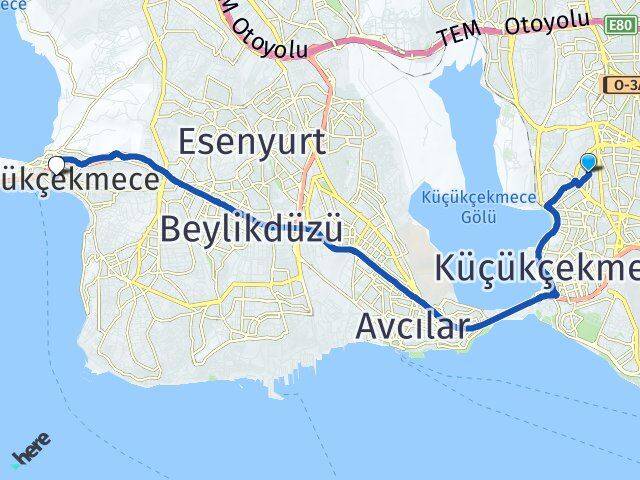 Söğütlü Çeşme Büyükçekmece Arası Kaç Km - Yol Tarifi