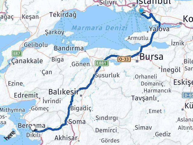 Altayçeşme Dikili Arası Kaç Km - Yol Tarifi