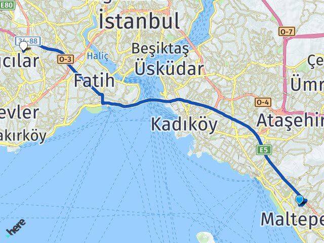 Altayçeşme Esenler Arası Kaç Km - Yol Tarifi