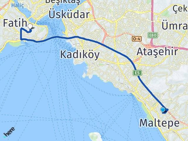 Altayçeşme İstanbul Üniversitesi Arası Kaç Km - Yol Tarifi