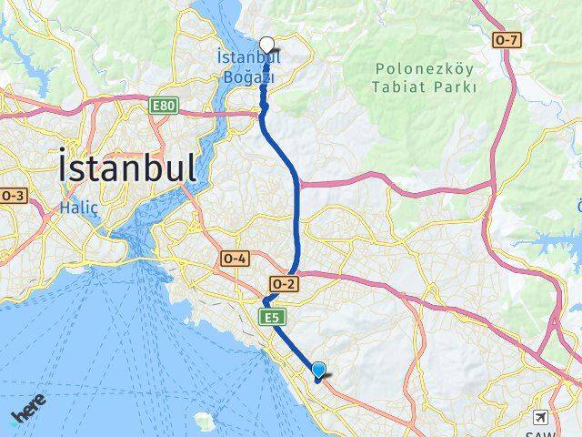 Bağlarbaşı Beykoz Arası Kaç Km - Yol Tarifi
